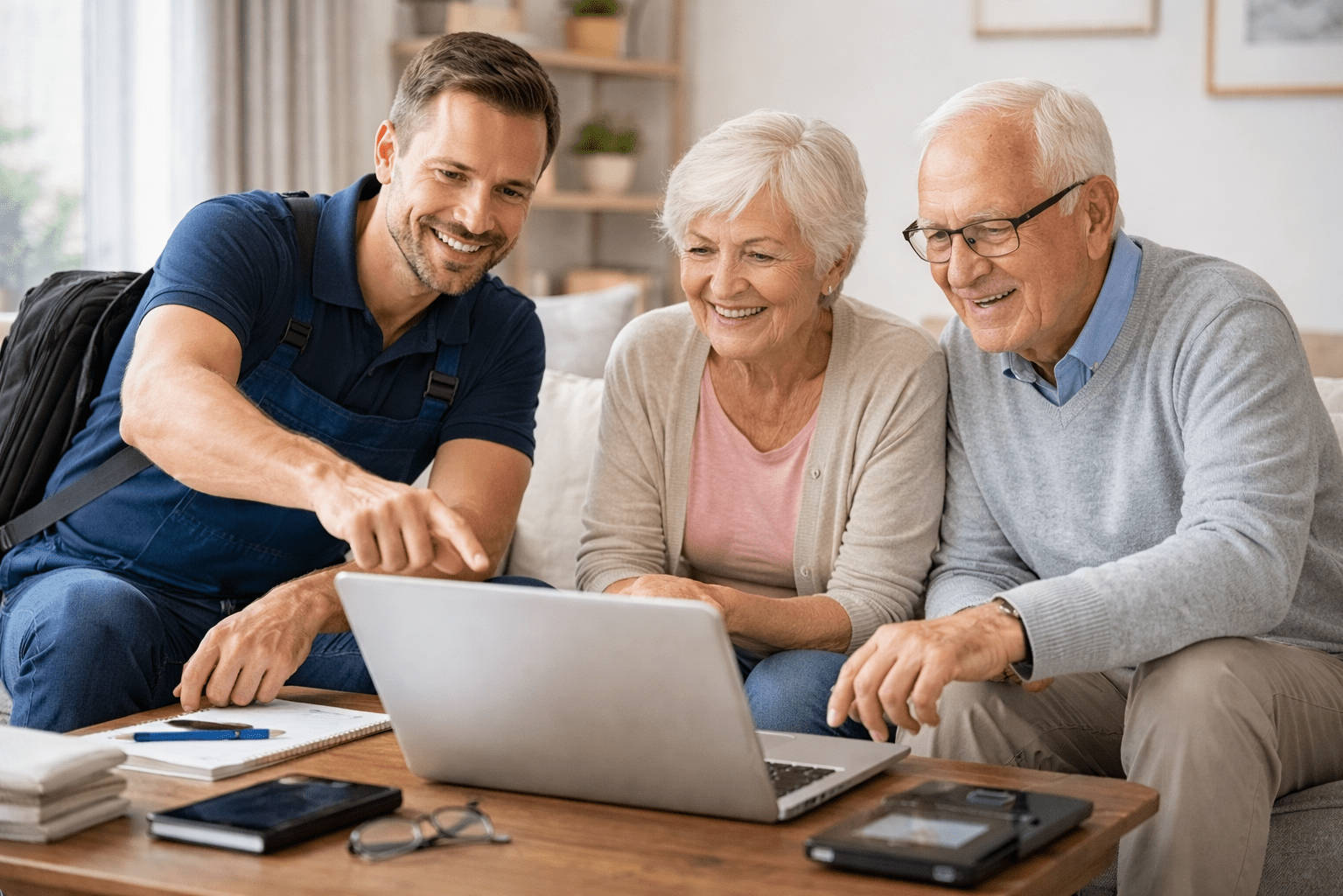 Schulen von KI für Senioren direkt im eigenen Zuhause